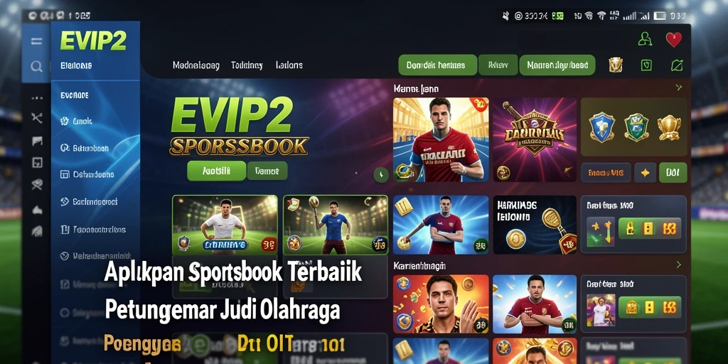 Tampilan gameplay menarik dari aplikasi Sportsbook EVIP2.
