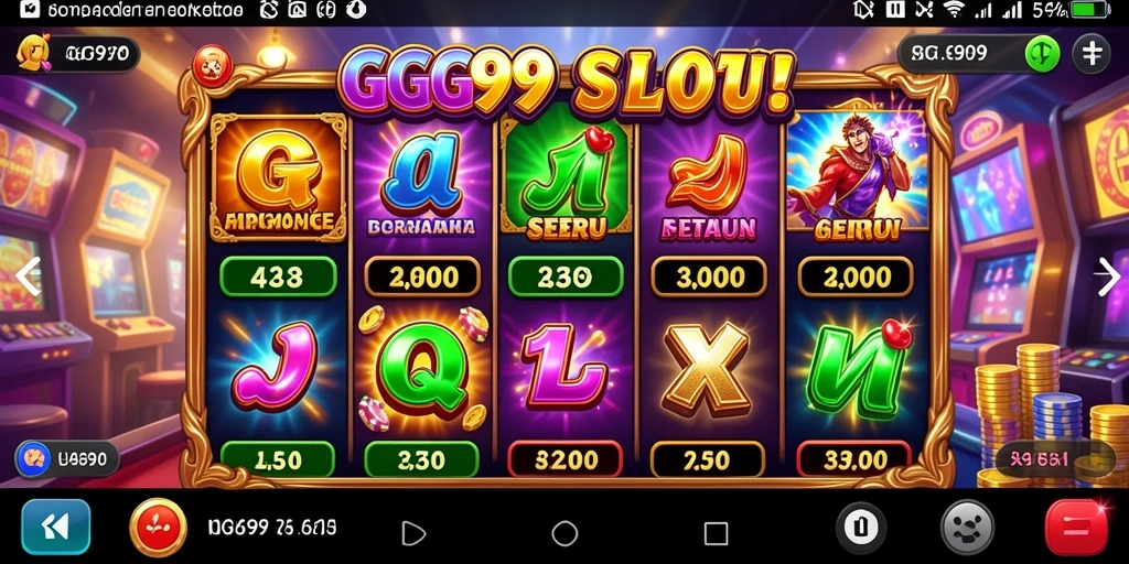 Screenshot utama GG99 yang menampilkan gameplay Slot yang mendebarkan.