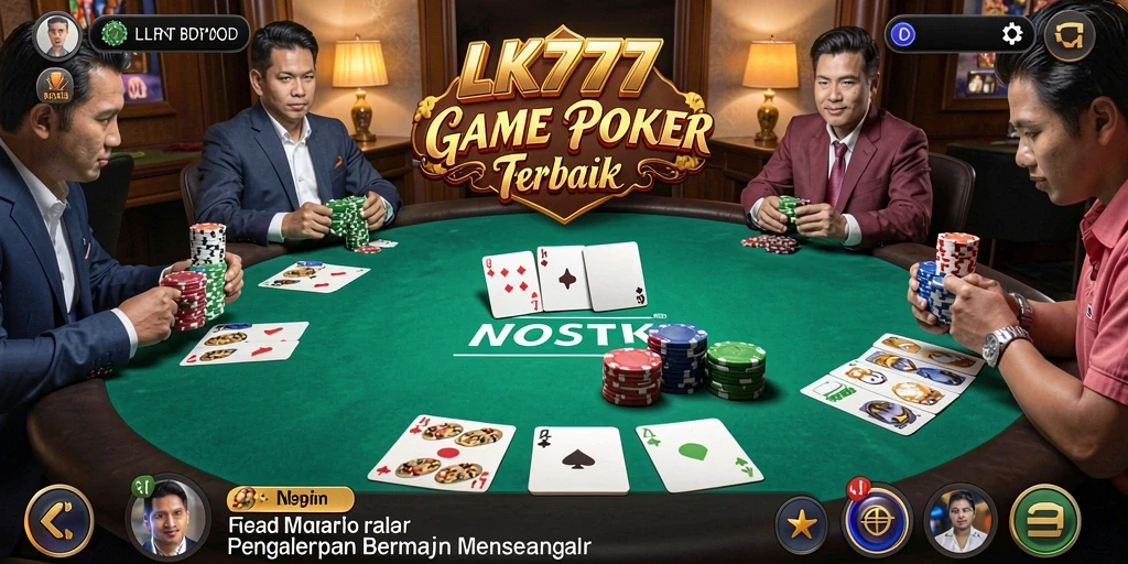 Tampilan menarik dari gameplay Poker di LK777 yang penuh tantangan.