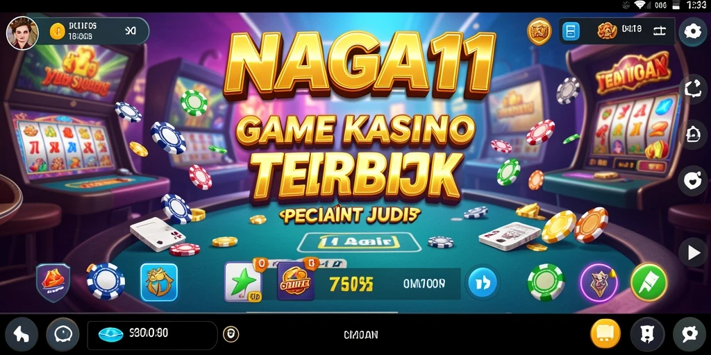 Tampilan gameplay menarik dari NAGA11 dengan desain kasino yang menawan.