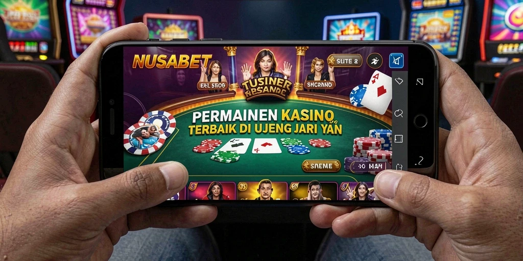 Screenshot menampilkan gameplay seru NUSABET saat bermain Kasino.