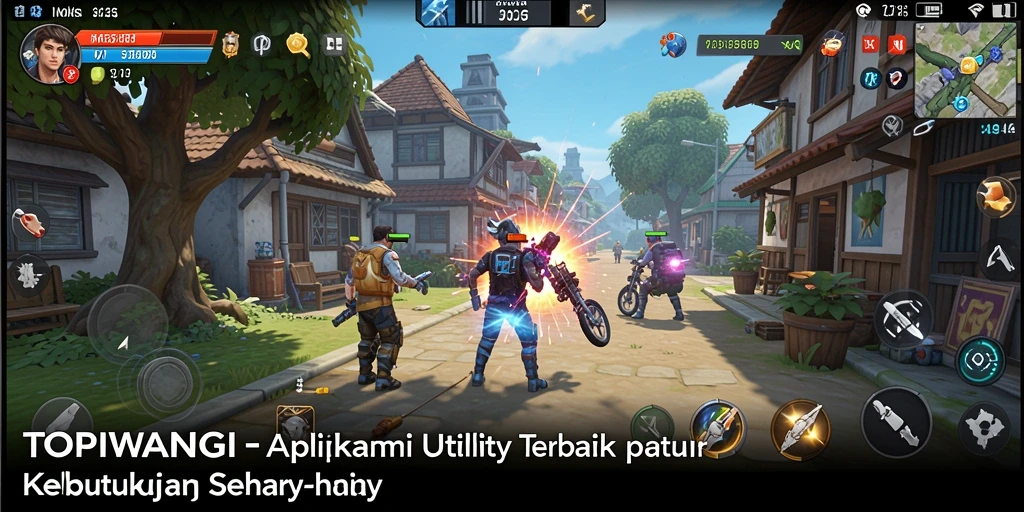 Tampilan antarmuka utama aplikasi TOPIWANGI yang intuitif dan user-friendly.